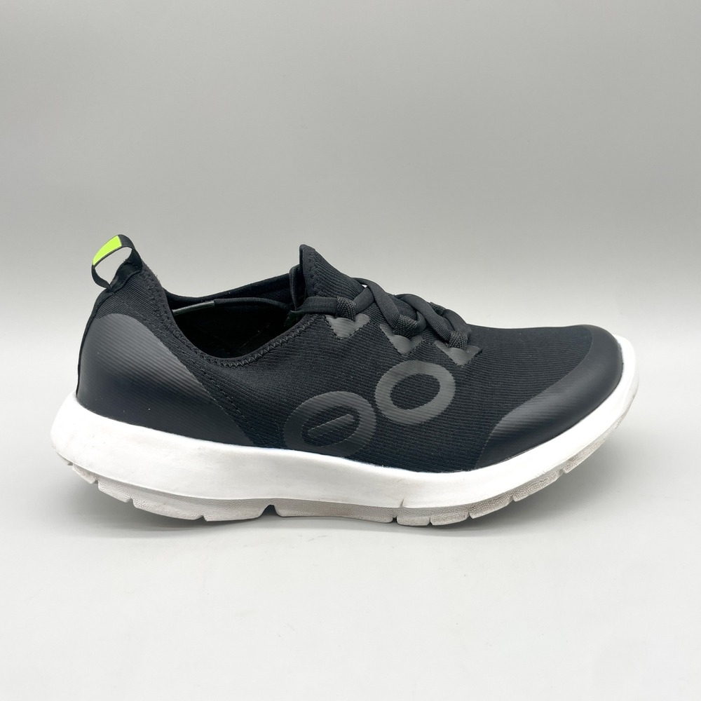 Oofos Womens 9 OOmg Sport LS Recovery Sneakers Shoe Black White Gorpcore Comfort